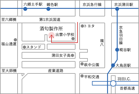 本社・工場マップ