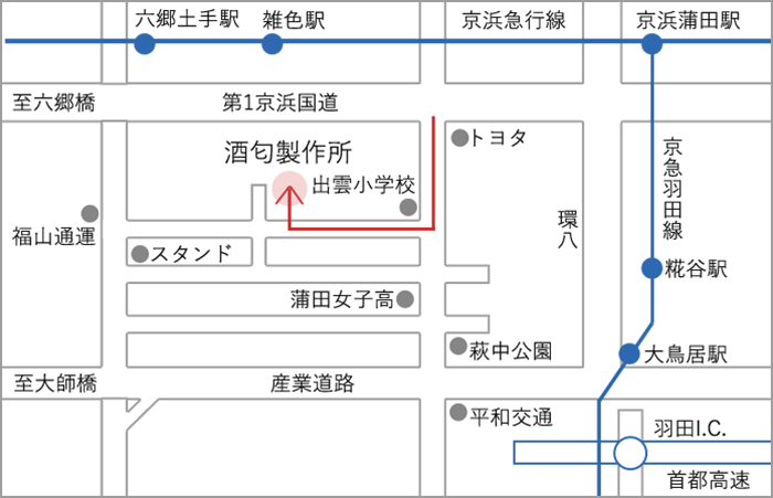 本社・工場マップ